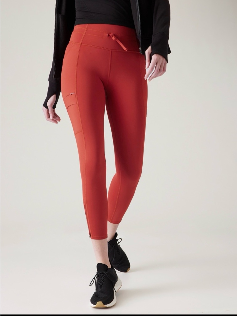 Athleta Petite Rainier Unbrushed Cargo 7/8 Tight Cranberry Red